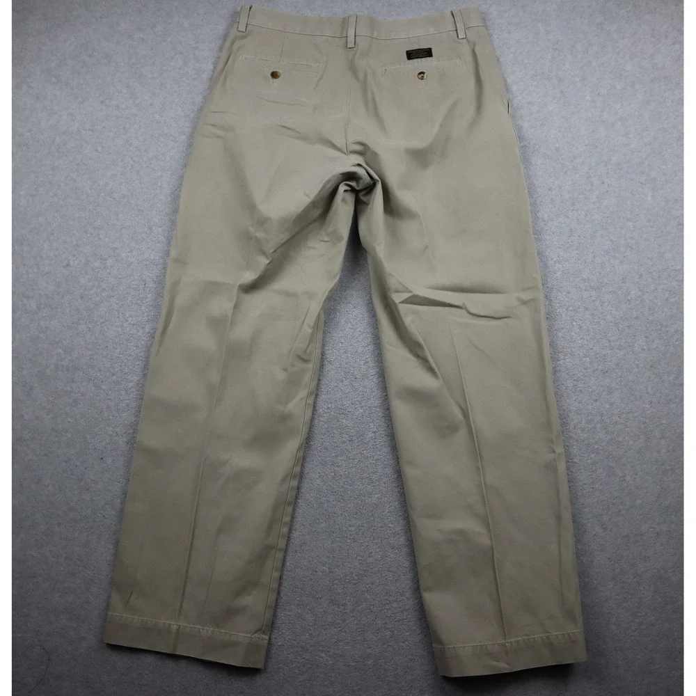 Banana Republic Chino Pants Mens 34 Relaxed Fit Dawson Khaki Tan Cotton Trousers